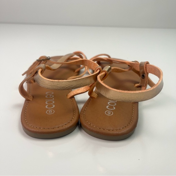 Women’s Colgo Brown and Rose Gold Sandals Sz 6 - Picture 5 of 7